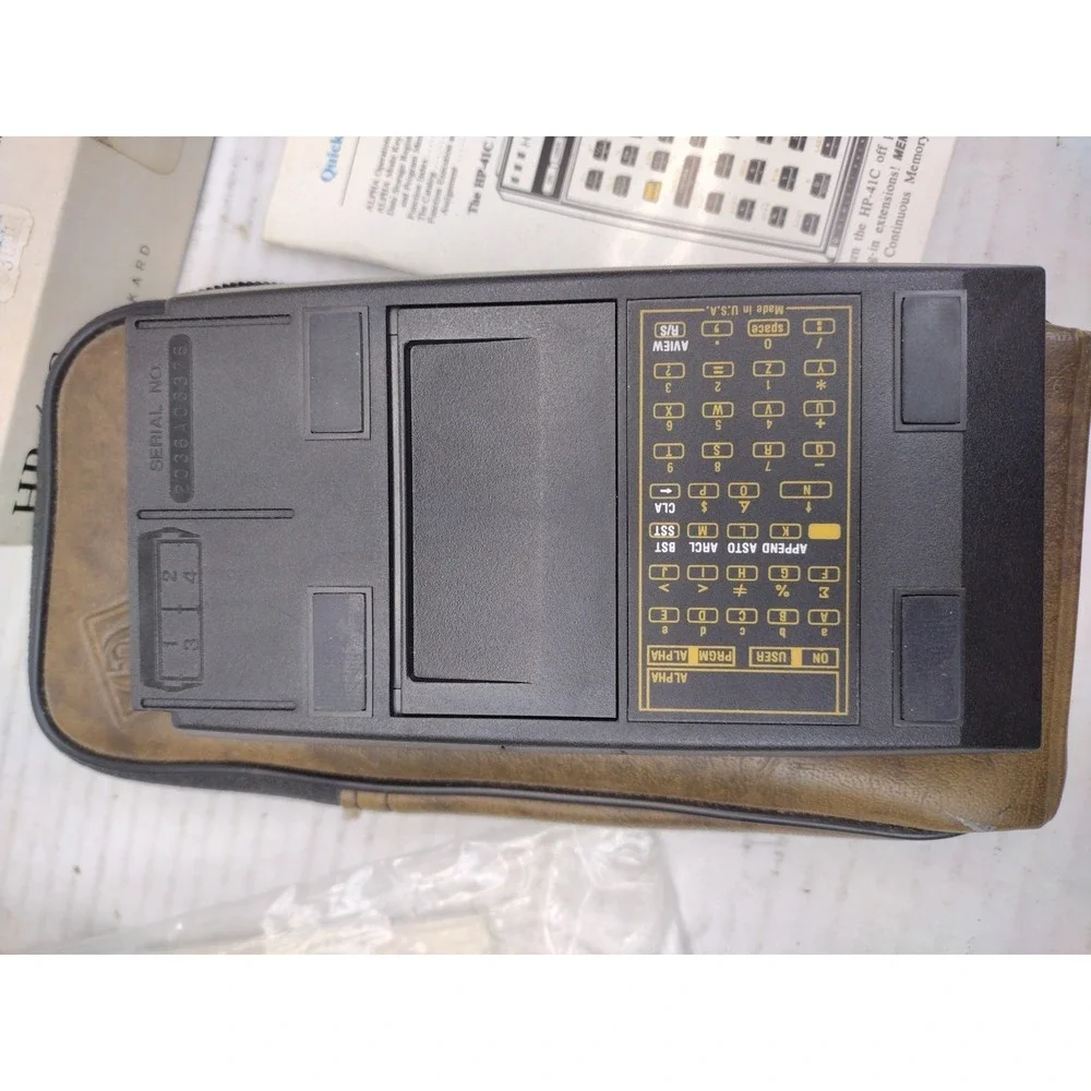 Vtg Hewlett Packard HP-41C Calculator Collection Memory Mod Math Games PAC Books